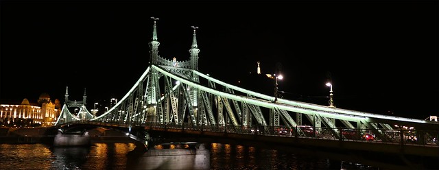 Franz Joseph Bridge - Liberty Bridge at night
