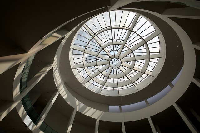 Lichtkuppel der Rotunde, Pinakothek der Moderne, München, Deutschland, Dome of the rotunda, Munich, Germany