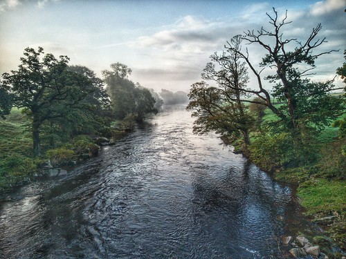riverlune cumbria a65 england uk river water grifos trees nature