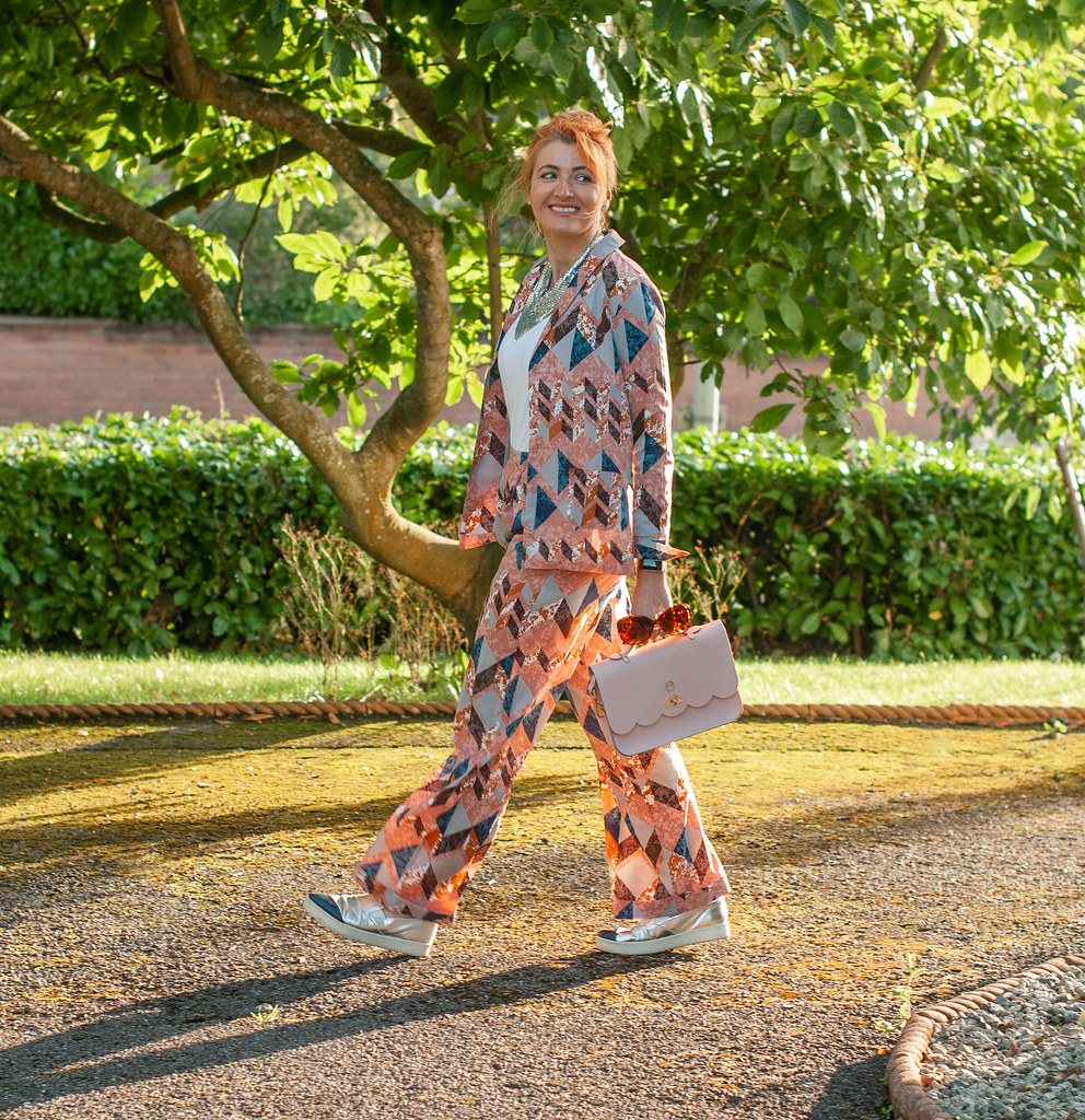 How to Style a Patterned Pyjama Suit: Not Dressed As Lamb, over 40 fashion and style