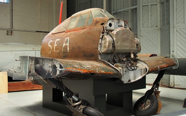 Mitsubishi (Nakajima) A6M5 'Zero' fighter, 1944 - Imperial War Museum, Duxford, England..