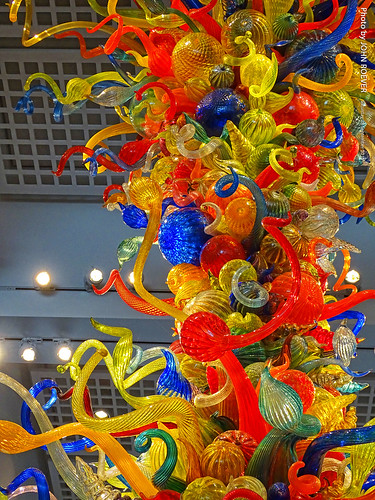 Chihuly Chandelier at Wichita Art Museum, 28 Sept 2019