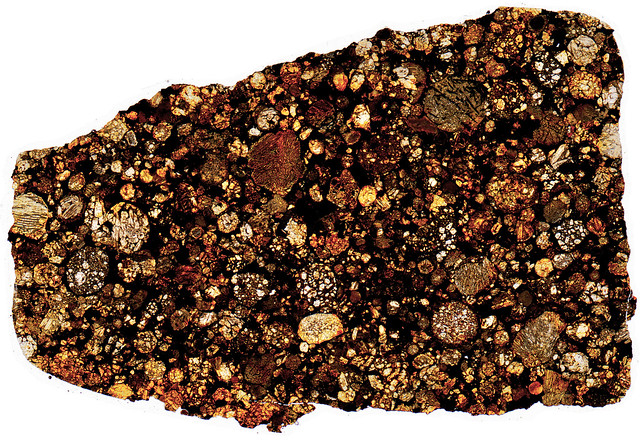 Moorabie Meteorite Thin Section - HDR