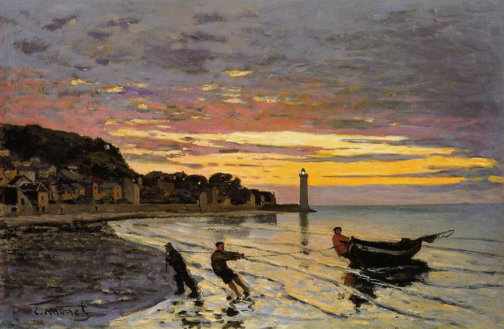 Halage d'un bateau, Honfleur (C Monet - W 37)