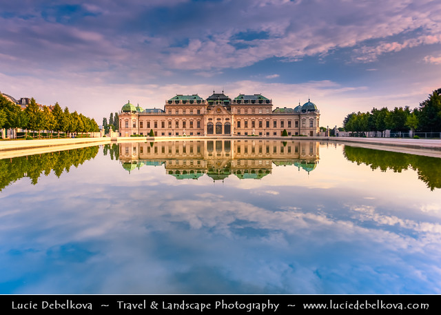 Austria - Vienna - Belvedere Palace Reflected - First Morning Light