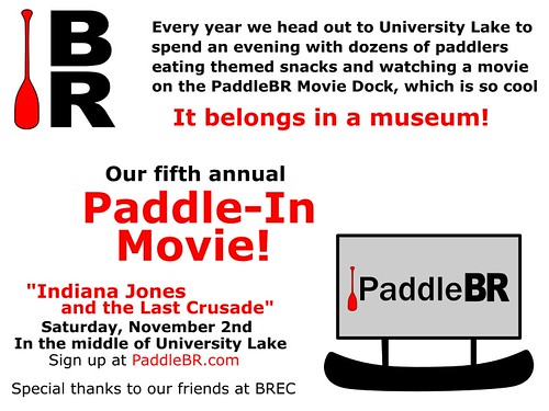 Paddle-In Movie sign