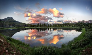 Sunset at Little Molas Lake - Colorado Trail