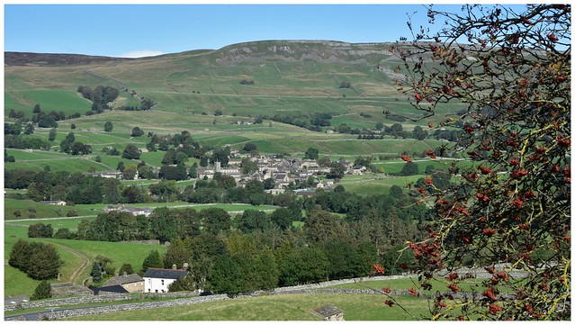 Askrigg. In the late 1970s and the early 1990s, the village doubled up as the fictional town of Darrowby in the BBC television series of James Herriot's All Creatures Great and Small. Yorkshire Dales. Walk 215
