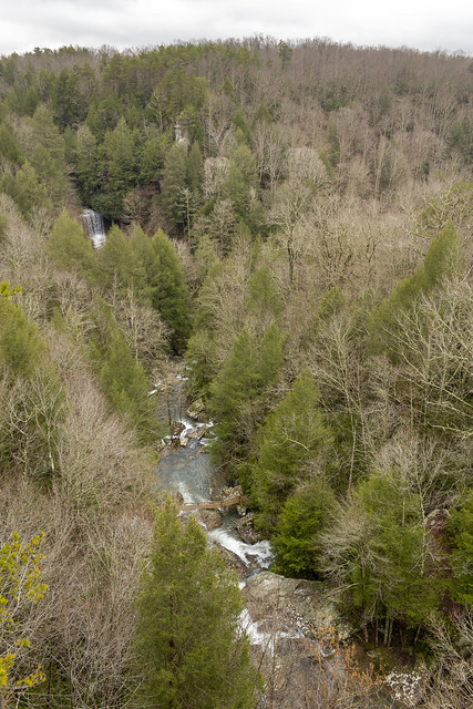 Devils Creek Falls from overlook, Cumberland County, Tennessee