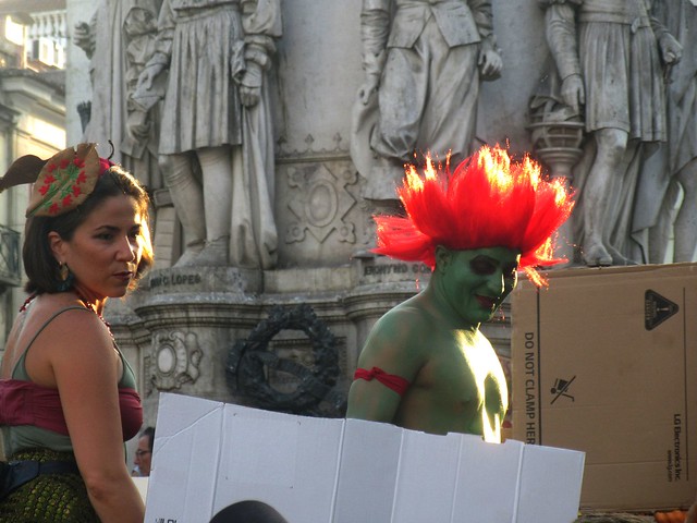 Lisboa LVI - Praça Luís de Camões - Manifestação para a proteção da Amazonia