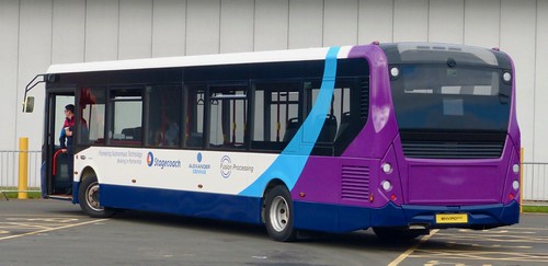 ‘Coach & Bus UK19’ ‘Stagecoach Pioneering Autonomous Technology’.  Alexander Dennis Ltd. (ADL) E20D / ‘ADL’ Enviro 200MMC /2 on Dennis Basford’s railsroadsrunways.blogspot.co.uk’