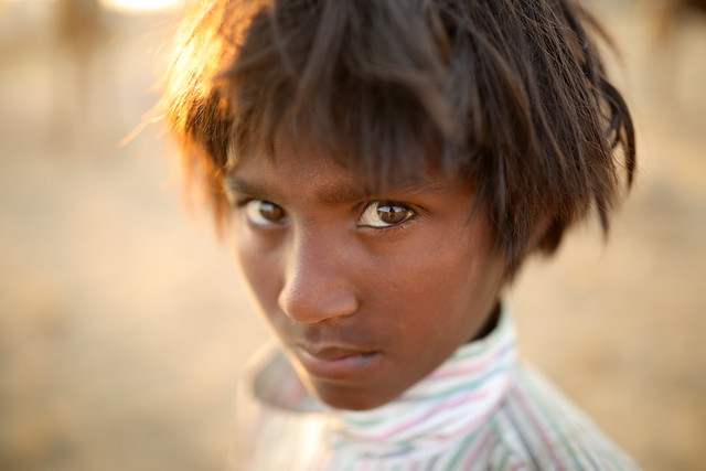 India, Gypsy boy in Pushkar