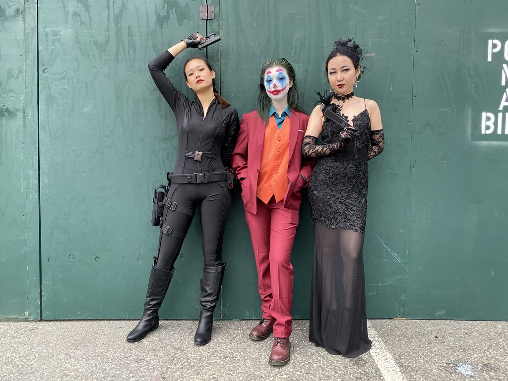 Black Widow, Joker, and Catwoman
