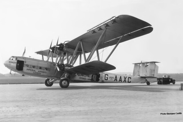 1932 Handley Page HP42 G-AAXC Heracles belonging to Imperial Airways.