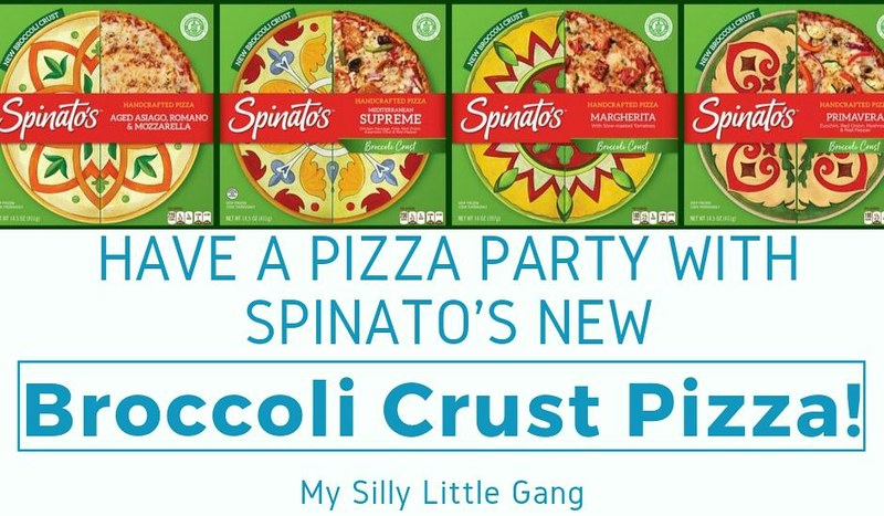 Have a Pizza Party with Spinato's NEW Broccoli Crust Pizza! @spinatosfoods #MySillyLittleGang