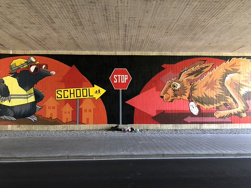 Streetart under the bridge @ Oude Baan Leuven