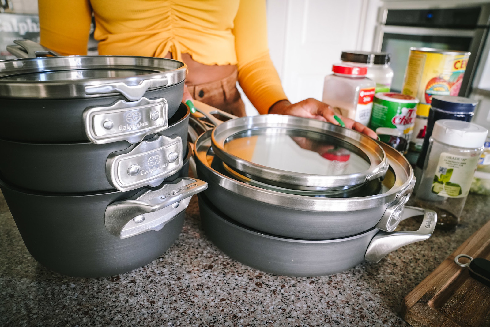 GRUB: Easy Vegan Southern Inspired Stewed Okra with Calphalon Premier™ Space  Saving Cookware