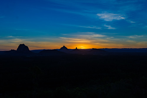sunshinecoast sunset glasshousemountains wildhorsemountain queensland australia