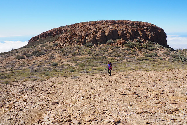 The final approach to the crater wall, Teide National Park, Tenerife