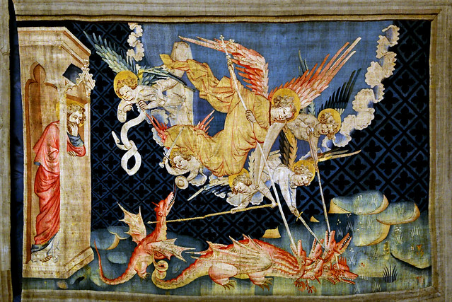 Apocalypse Tapestry, Angers. | Saint Michael fight the drago… | Flickr