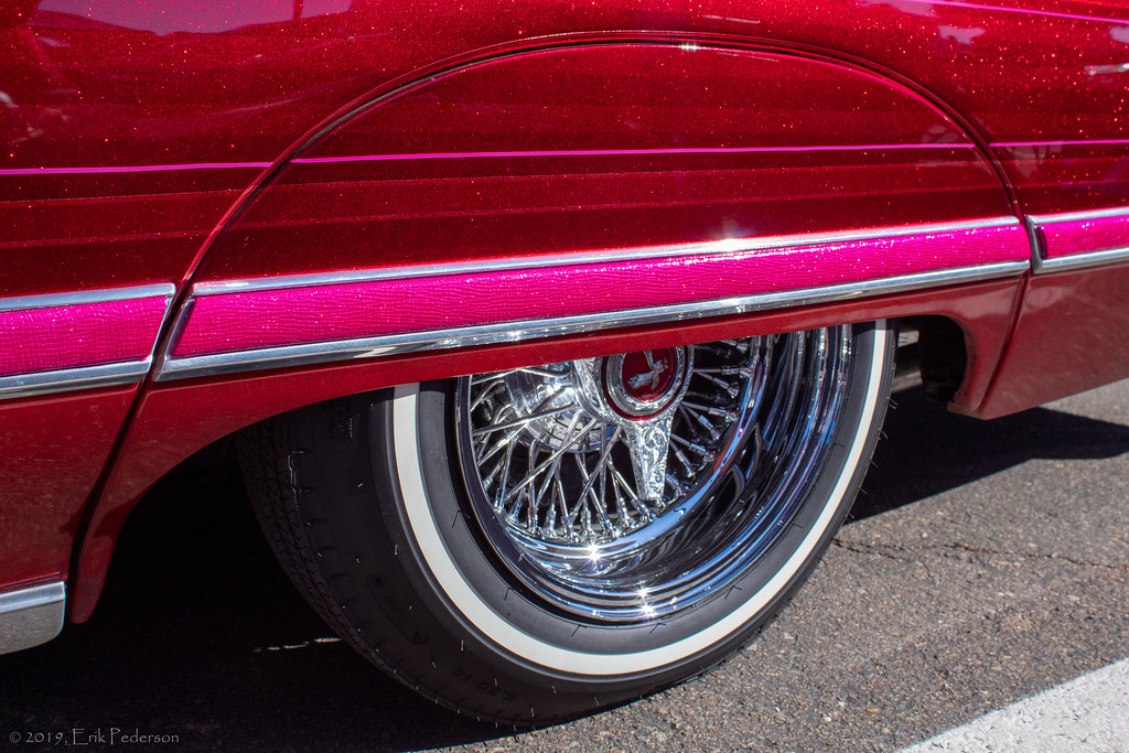 Metallic Red Chevy Impala Wheel Cover