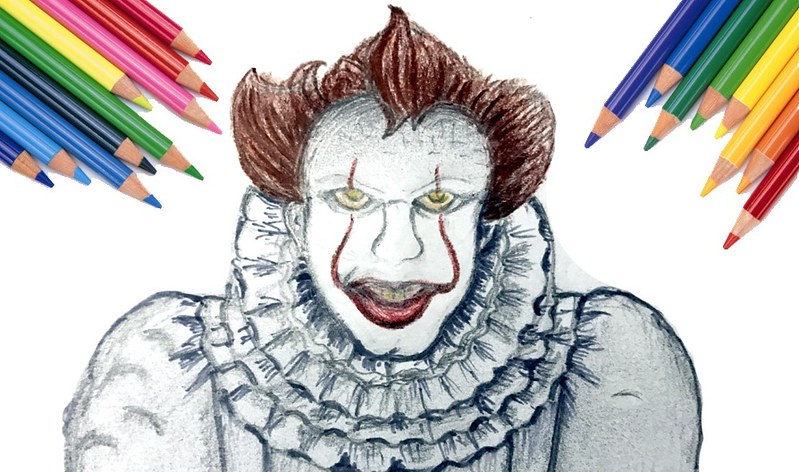 How to Draw Pennywise The Clown Step by Step (2017) from It 