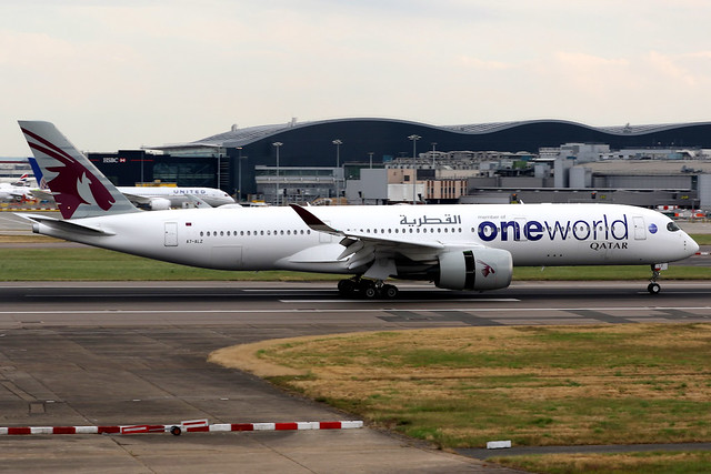 Qatar Airways | Airbus A350-900 | A7-ALZ | oneworld livery | London Heathrow