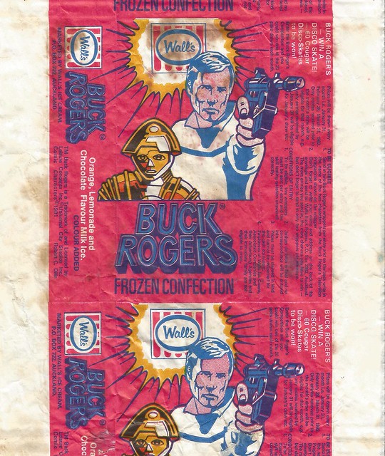 1981 Walls Buck Rogers Ice Block Wrapper - New Zealand