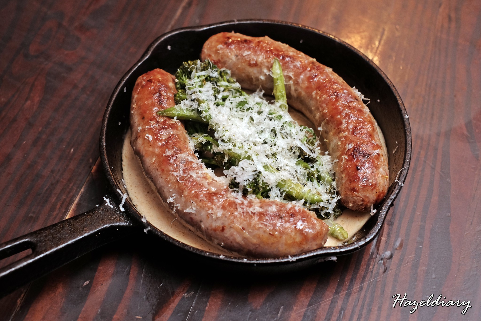 SONS-3-Meat Sausage, Broccoletti & Mustard Sauce