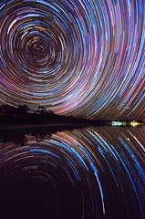 Star Trails at Lake Towerrinning, Western Australia