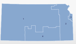 Map of Kansas congressional districts