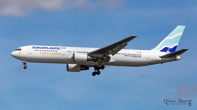EuroAtlantic 767-300 CS-TKR LHR 2019-08-29