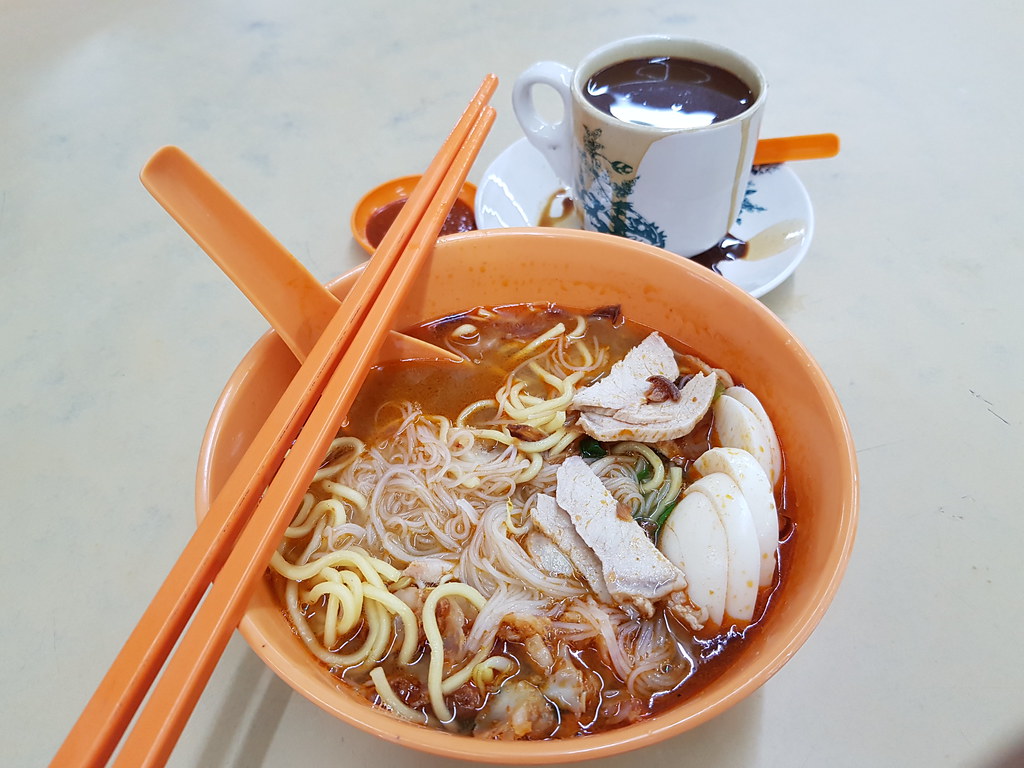 蝦麺 Har Mee rm$7 & 咖啡 Kopi rm$1.80 @ 禧興茶餐室 Restoran Xi Heng in PJ Sunway Mas Commercial Centre7
