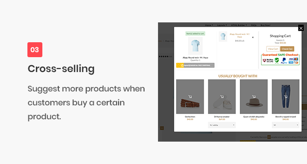 All-in-one shopify theme - cross-selling