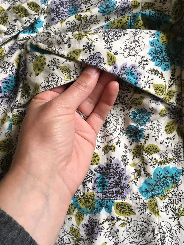 Wrap Skirt in Vintage Fabric:  Burda Style 6375