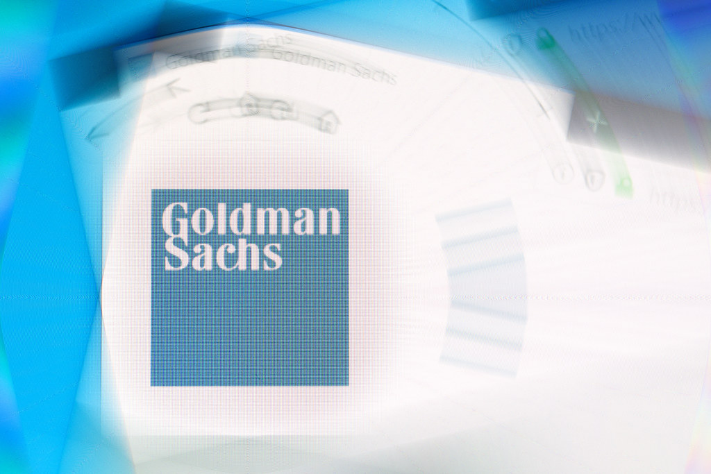 Goldman Sachs logo on company website displayed on compute… | Flickr