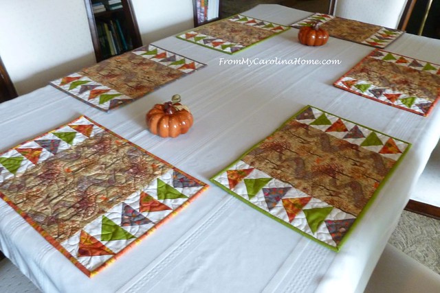 Autumn Jubilee Placemats at FromMyCarolinaHome.com