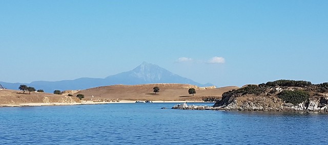 Mount Athos Beyond Ammouliani Islands