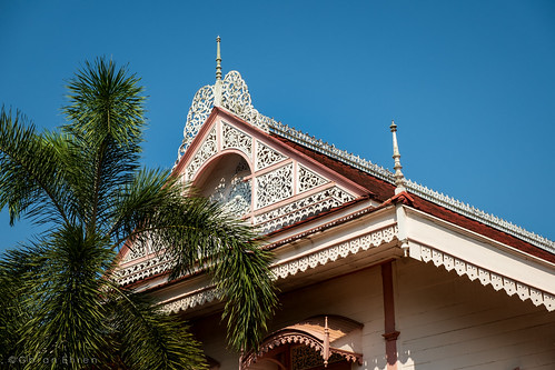 gingerbread house museum phrae pink vacation vongburi wongburi thailand teak wood exterior