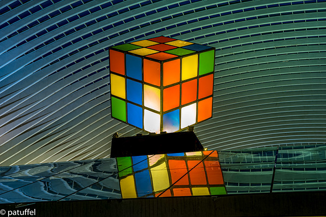 Rubik’s Cube at Liège-Guillemins railway station