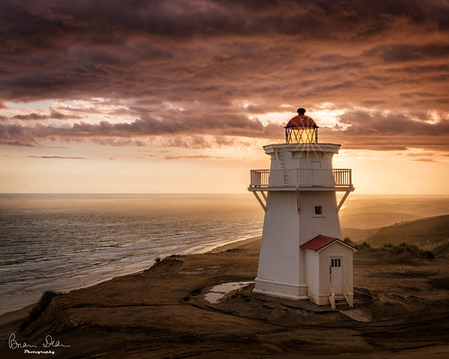 lighthouse northisland nztour sunset 2019tour puoto tekopuru northlandregion newzealand