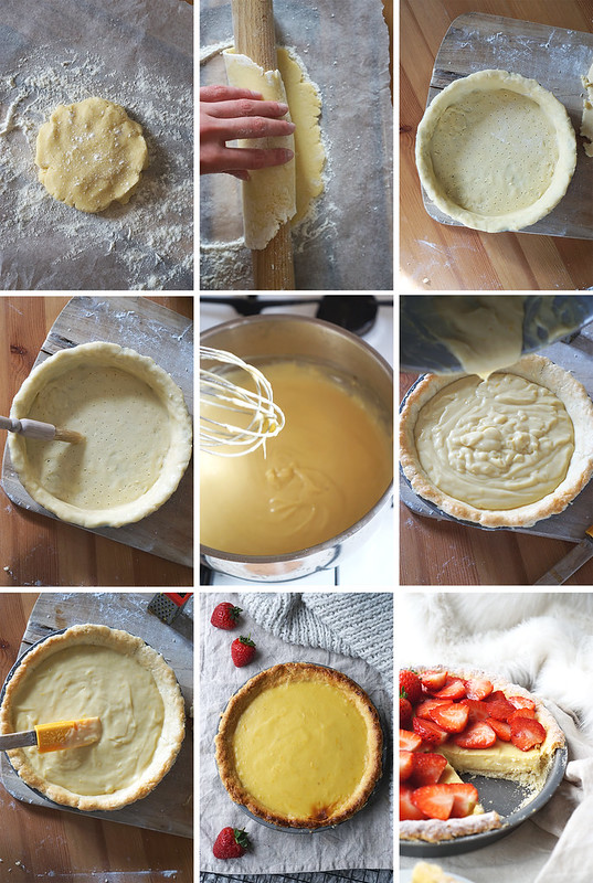 Hot to make a gluten free cream pie (with homemade shortcrust pastry) from scratch, step by step