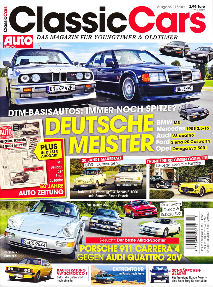 Image of Auto Zeitung - Classic Cars - 2019-11 - Cover