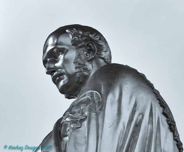London - Kensington Gardens - Albert Memorial - Seated Statue - Silenium Tone