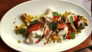 The Restaurant - Heirloom tomatoes with burrata cheese