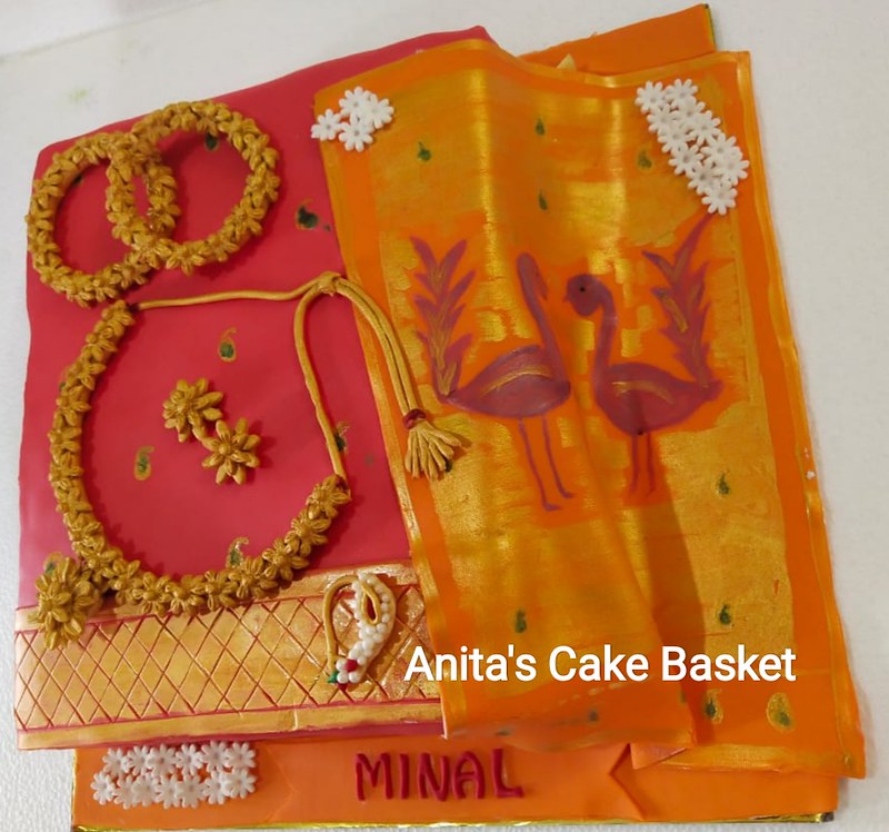 Saree & Ornaments by Anita Sanghai of Anita's Cake Basket