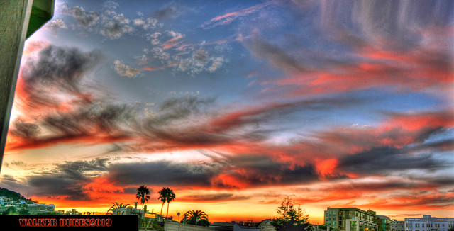 Sunset Clouds Closeup HDR