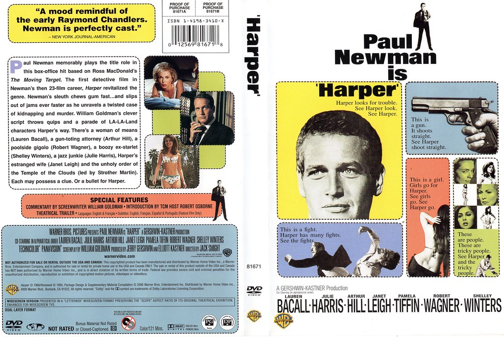 USA classic DVD cover art for Paul Newman P.I. outing 