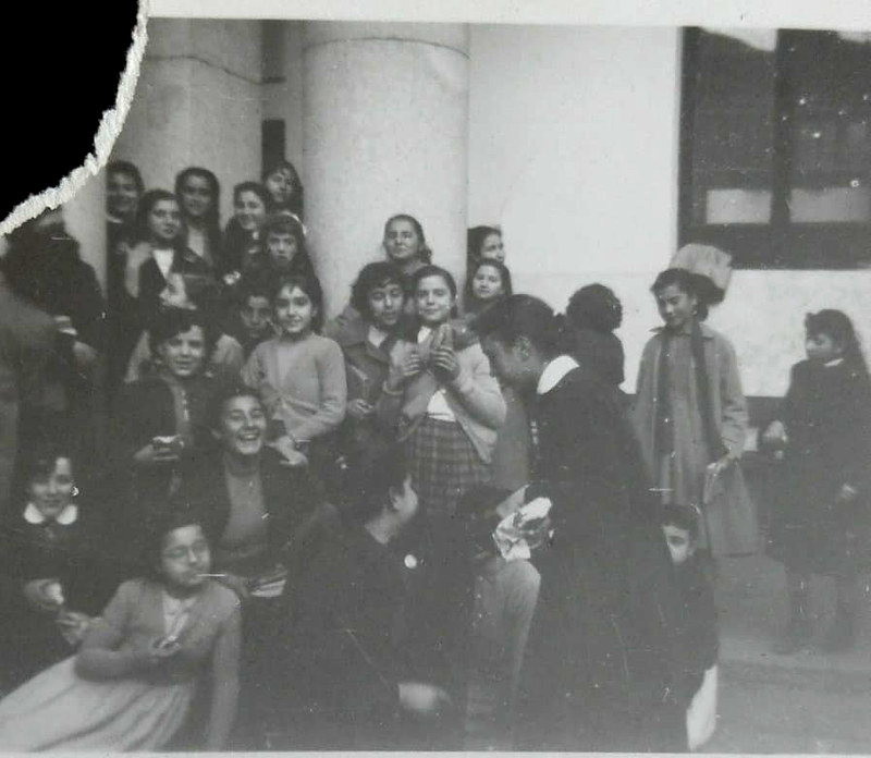 Alumnas del instituto en febrero de 1955. Fotografía de Mary Carmen Butragueño Cerviño