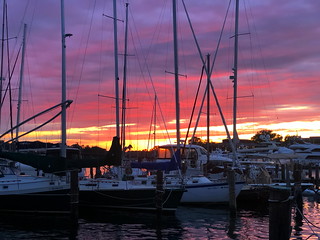 Sunset. Chart House restaurant. Annapolis. MD. Sep/2019